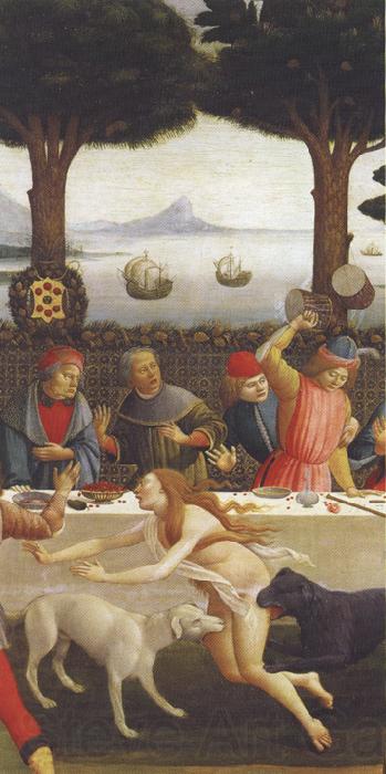 Sandro Botticelli Novella di Nastagio degli Onesti (mk36) Norge oil painting art